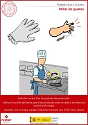Utiliza los guantes